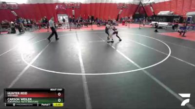 92 lbs Cons. Round 4 - Hunter Reid, Wisconsin vs Carson Weiler, Auburndale Youth Wrestling