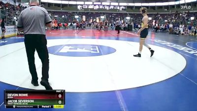 170 lbs Cons. Round 4 - Jacob Severson, West Genesee Sr HS vs Devon Rowe, BGAH
