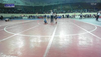 80 lbs Semifinal - Emily Nunez, Mustang Middle School vs Chloe Kelly, Hennessey Takedown Club