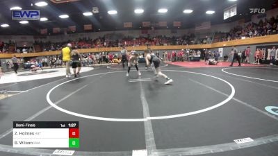 96 lbs Semifinal - Zayde Holmes, HBT Grapplers vs Brenden (Sj) Wilson, Shelton Wrestling Academy