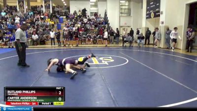 108 lbs Quarterfinal - Rutland Phillips, Tallassee vs Carter Anderson, Montgomery Catholic Prep School