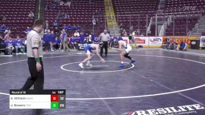 145 lbs Round Of 16 - Kaden Milheim, Warrior Run vs Jackson Bowers, Fort Leboeuf