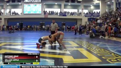150 lbs Cons. Round 2 - William Apple, NAPOLEON vs Antonio Gray, COLUMBUS GROVE