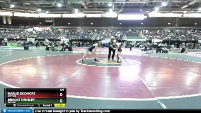 100 lbs Quarterfinal - Marlie Skidmore, Owyhee vs Brooke Hensley, Skyline