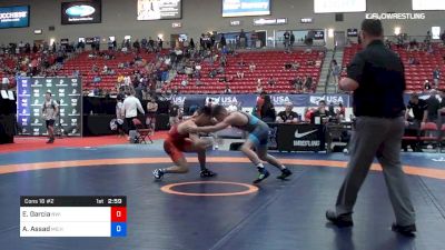 61 kg Cons 16 #2 - Ernesto Garcia, Northwest Iowa Wrestling Club vs Austin Assad, Michigan