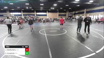 116 lbs Round Of 16 - Jonas DesRochers, Cobra All Stars vs Cael Humphrey, High Desert WC