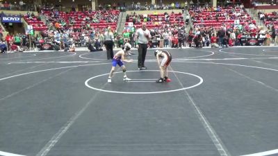 49 lbs Cons. Round 2 - Bryan Woodward Iii, Jeff West Wrestling Club vs Ever Catlett, U Town Hammers