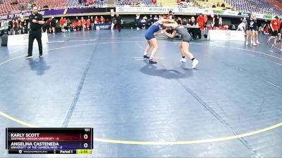 101 lbs Semis & 3rd Wb (16 Team) - Karly Scott, Southern Oregon University vs Angelina Casteneda, University Of The Cumberlands