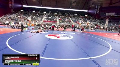 3A-144 lbs Cons. Round 1 - Garrett Madole, Pinedale vs Lucas Ramirez, Worland