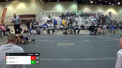 75 lbs Round 1 (4 Team) - Gavin Brent, Lowell WC vs Kayden Rands, ARES Red