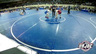 132 lbs Consi Of 8 #1 - Flynn Brandrup, Mustang vs Maximilian Taylor, Lions Wrestling Academy