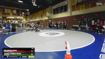 113 lbs Cons. Round 5 - Soren Harris-Pham, JW North vs Brandon Ryan, Murrieta Valley