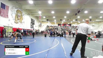 113 lbs Cons. Round 5 - Frankie Brickey, West Covina vs Caleb Valenzuela, Chino