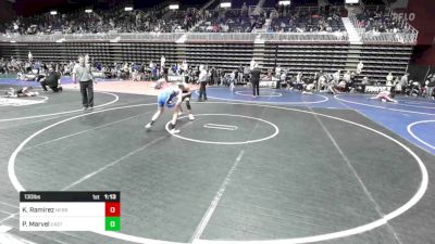 130 lbs Quarterfinal - Kael Ramirez, Nebraska Elite vs Parker Marvel, Eastside United WC