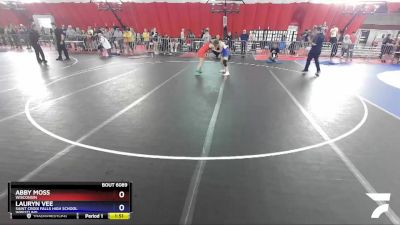 119 lbs Round 3 - Abby Moss, Wisconsin vs Lauryn Vee, Saint Croix Falls High School Wrestling