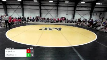 174 lbs Quarterfinal - Adam Marsh, Worcester Polytechnic vs James Spellman, Norwich