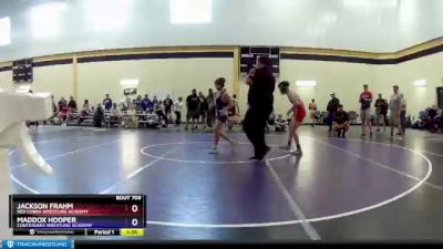 100 lbs Cons. Semi - Jackson Frahm, Red Cobra Wrestling Academy vs Maddox Hooper, Contenders Wrestling Academy