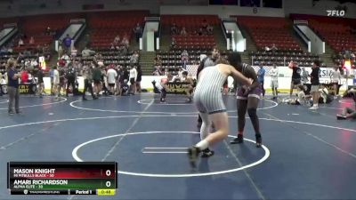 220 lbs Finals (8 Team) - Mason Knight, Mi Pitbulls Black vs Amari Richardson, Alpha Elite