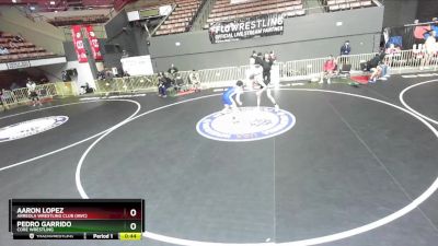 65 lbs Cons. Round 2 - Pedro Garrido, CORE Wrestling vs Aaron Lopez, Arreola Wrestling Club (AWC)