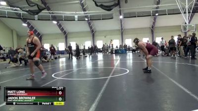 285 lbs Cons. Semi - Matt Long, Gannon University vs Jadon Brownlee, Ohio Northern Univerity