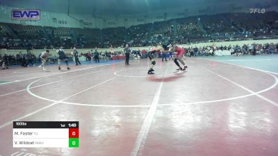 160 lbs Quarterfinal - Mikael Foster, Tulsa Union vs Vann Wildcat, Pawhuska