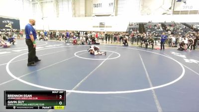 87 lbs Quarterfinal - Gavin Guy, Gorilla Grapplers Wrestling Club vs Brennon Egan, Journeymen Wrestling Club