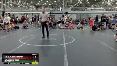 72 lbs Semis (4 Team) - Noah Desmond, PA Alliance vs Troy Plankenhorn, Warhawk National Team