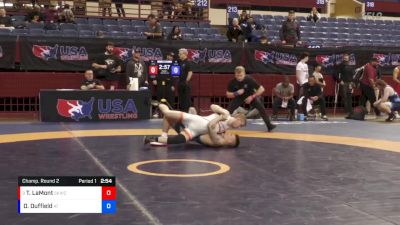 60 lbs Champ. Round 2 - Taylor LaMont, Sunkist Kids Wrestling Club vs Dalton Duffield, Army (WCAP)