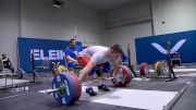 Jordan Cantrell (85) Snatches 162kg In The Training Hall At Worlds