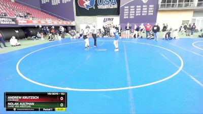 132 lbs Cons. Round 3 - Andrew Krutzsch, Colorado vs Nolan Aultman, Camel Kids Wrestling