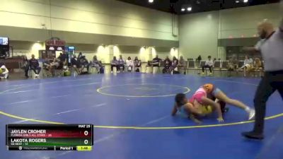 135 lbs Round 3 (16 Team) - Jaylen Cromer, Florida Girls All Stars vs Lakota Rogers, SD Heat