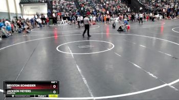 43 lbs Quarterfinal - Bryxton Schneider, CWO vs Jackson Meyers, Overton