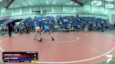 145 lbs Cons. Round 3 - Jackson Carroll, IL vs Aiden Colbert, IL