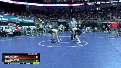 3A-144 lbs Cons. Round 4 - Elijah Blewitt, Indianola vs Jake Mitchell, Iowa City, City High