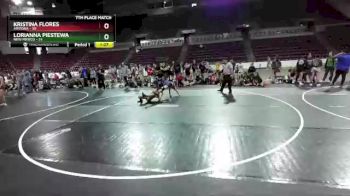 W-106 lbs Placement Matches (16 Team) - Kristina Flores, Arizona vs Lorianna Piestewa, New Mexico
