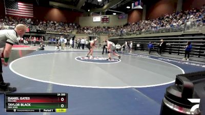 2A 285 lbs Semifinal - Taylor Black, San Juan vs Daniel Gates, Millard