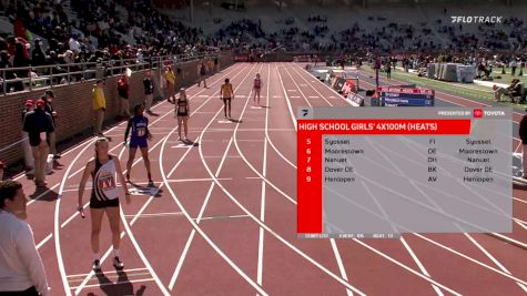 High School Girls' 4x100m Relay, Prelims 13