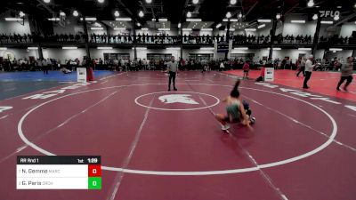 70 lbs Rr Rnd 1 - Nanami Gemme, Marcaurele Wrestling vs Grayden Paris, Orchard Wrestling Club