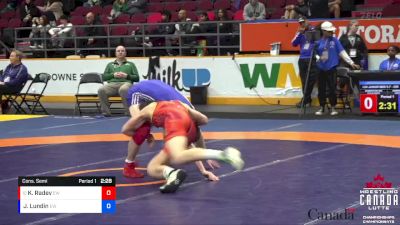 65kg Cons. Semi - Khalin Radev, Edmonton WC vs Joshua Lundin, Edmonton WC