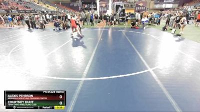 130 lbs 7th Place Match - Courtney Hunt, Team Idaho Wrestling Club vs Alexis Pehrson, Nebraska Wrestling Training Center