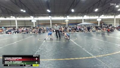 78 lbs Semis & 1st Wrestleback (8 Team) - Logan Crawford, Big Cat Wrestling vs Waylon Albright, Grangeville Youth Wrestling