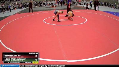 62 lbs Semifinal - Brennan Moore, Askeo International Mat Club vs Mekhi Toles-Wallace, Pleasant Hill Wrestling Club