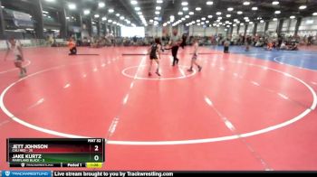 72 lbs Rd# 2 10:30am Friday - Jett Johnson, Cali Red vs Jake Kurtz, Maryland BLACK