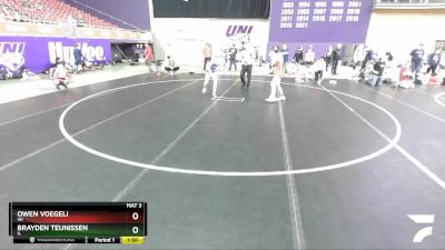 106 lbs Quarterfinal - Owen Voegeli, WI vs Brayden Teunissen, IL