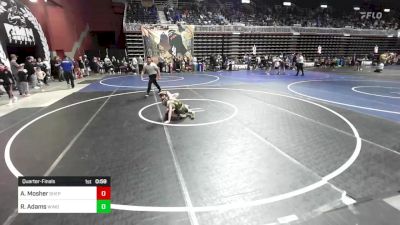 74 lbs Quarterfinal - Roman Adams, Windy City WC vs Axton Mosher, Shepherd WC