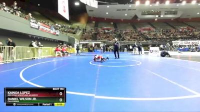 49 lbs Champ. Round 2 - Kainoa Lopez, Red Star Wrestling Academy vs Daniel Wilson Jr., California