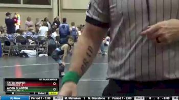 50 lbs Finals (2 Team) - Aiden Slagter, Tennessee Red vs Taten Roper, Missouri Gold