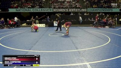 136 lbs Champ. Round 2 - Grace Stem, Lock Haven University vs Raya Carpenter, Huntingdon