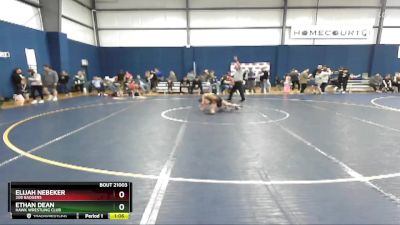 77-89 lbs Round 1 - Elijah Nebeker, 208 Badgers vs Ethan Dean, Hawk Wrestling Club