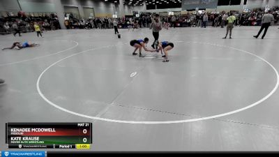 115 lbs Cons. Round 3 - Kenadee McDowell, Missouri vs Kate Krause, Moyer Elite Wrestling